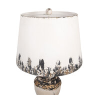 Clayre & Eef | Bureaulamp Beige Bruin ø 32x60 cm E27/max 1x60W | 6LMC0110