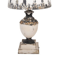 Clayre & Eef | Bureaulamp Beige Bruin ø 32x60 cm E27/max 1x60W | 6LMC0110