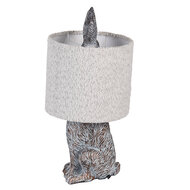 Clayre & Eef | Tafellamp Bruin Grijs ø 20x43 cm E27/max 1x60W | 6LMC0111G