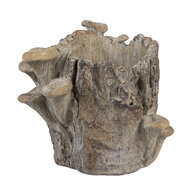 Clayre & Eef | Bloempot Binnen Bruin Beige 19x17x16 cm | 6TE0577S