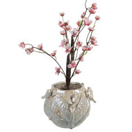 Clayre & Eef | Bloempot Binnen Groen Grijs 22x21x17 cm | 6TE0587