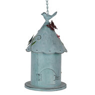 Clayre & Eef | Vogelhuis Blauw Groen 16x19x29 cm | 6Y5731