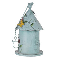 Clayre & Eef | Vogelhuis Blauw Groen 16x19x29 cm | 6Y5731