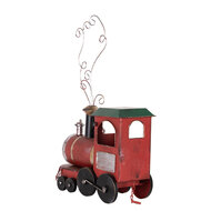 Clayre & Eef | Decoratie Trein Rood Groen 63x15x38/50 cm | 6Y5739