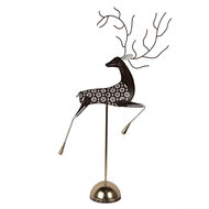 Clayre & Eef | Decoratie Hert Goudkleurig Wit 36x12x72 cm | 6Y5841
