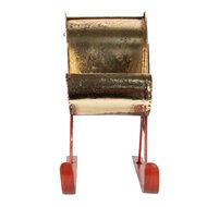 Clayre & Eef | Kerstdecoratie Slee Wit Goudkleurig 38x15x28 cm | 6Y5843