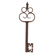 Clayre & Eef | Decoratie Sleutel Bruin 17x3x54 cm | 6Y5851