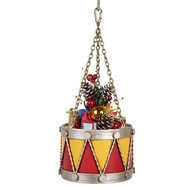 Clayre & Eef | Decoratie Trommel Geel Rood ø 12x16/27 cm | 6Y5865Y