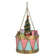 Clayre & Eef | Decoratie Trommel Roze Blauw ø 17x25/37 cm | 6Y5866