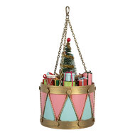 Clayre & Eef | Decoratie Trommel Roze Blauw ø 17x25/37 cm | 6Y5866