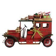 Clayre & Eef | Decoratie Model Auto Rood Groen 42x18x28 cm | 6Y5875