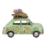 Clayre & Eef | Decoratie Model Auto Groen Roze 26x12x18 cm | 6Y5876