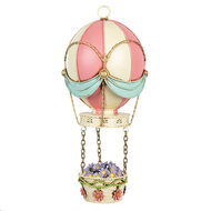 Clayre & Eef | Decoratie luchtballon Roze Beige ø 14x29 cm | 6Y5878