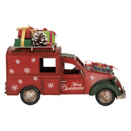 Clayre & Eef | Decoratie Model Auto Rood Groen 26x11x17 cm | 6Y5881