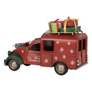 Clayre & Eef | Decoratie Model Auto Rood Groen 26x11x17 cm | 6Y5881