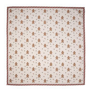 Clayre & Eef | Vierkant Tafelkleed Beige Bruin 100x100 cm | CGM01