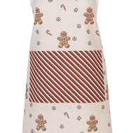 Clayre & Eef | Keukenschort Beige Bruin 70x85 cm | CGM41
