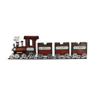 Clayre & Eef | Decoratie Trein Rood Groen 95x19x28 cm | 5Y1298