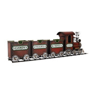 Clayre & Eef | Decoratie Trein Rood Groen 95x19x28 cm | 5Y1298