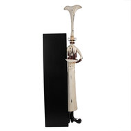 Clayre & Eef | Decoratie kok met krijtbord Beige Zwart 37x14x113 cm | 5Y1339