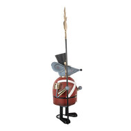 Clayre & Eef | Decoratie Muis Grijs Rood 35x27x109 cm | 5Y1376