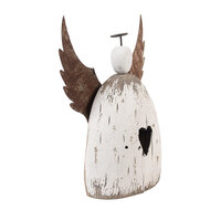 Clayre &amp; Eef   | Kerstdecoratie Engel Wit Bruin 19x6x21 cm | 6H2419L