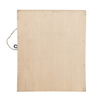 Clayre & Eef | Sleutelkastje Bruin Wit 24x7x30 cm | 6H2431