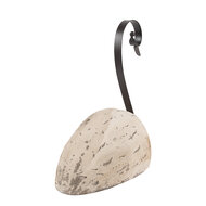 Clayre & Eef | Decoratie Zwaan Wit Bruin 25x11x27 cm | 6H2433L