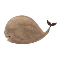 Clayre &amp; Eef   | Decoratie Walvis Bruin 26x7x14 cm | 6H2434