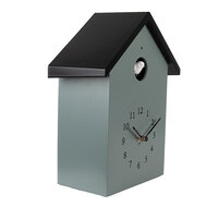 Clayre & Eef | Wandklok Groen Zwart 20x10x26 cm / 3xAA | 6KL0838GR
