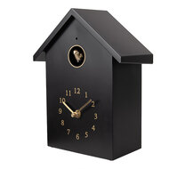 Clayre & Eef | Wandklok Zwart 20x10x26 cm / 3xAA | 6KL0838Z