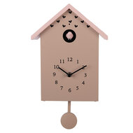 Clayre & Eef | Wandklok Roze 20x10x26 cm / 3xAA | 6KL0840