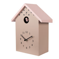Clayre & Eef | Wandklok Roze 20x10x26 cm / 3xAA | 6KL0840