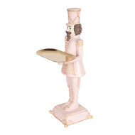 Clayre &amp; Eef   | Kerstdecoratie Notenkraker Roze 18x17x40 cm | 6PR5368