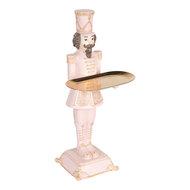 Clayre &amp; Eef   | Kerstdecoratie Notenkraker Roze 18x17x40 cm | 6PR5368