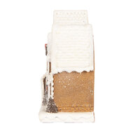 Clayre & Eef | Decoratie van Huisjes Bruin Wit 25x6x13 cm | 6PR5377