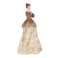 Clayre & Eef | Decoratie Vrouw Beige Bruin 8x7x23 cm | 6PR5380