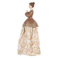 Clayre & Eef | Decoratie Vrouw Beige Bruin 8x7x23 cm | 6PR5380