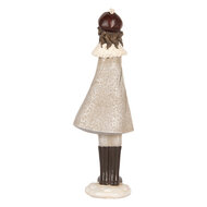 Clayre & Eef | Decoratie Kind Grijs Bruin 10x8x30 cm | 6PR5396