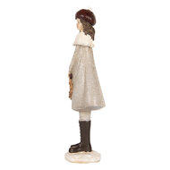 Clayre & Eef | Decoratie Kind Grijs Bruin 10x8x30 cm | 6PR5396