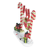 Clayre & Eef | Decoratie Zuurstok Rood Groen 32x10x25 cm | 6PR5410