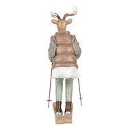 Clayre & Eef | Decoratie Hert Bruin Grijs 16x11x31 cm | 6PR5529