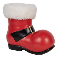 Clayre & Eef | Decoratie Laars Rood Wit 25x15x22 cm | 6PR5683