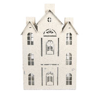Clayre & Eef | Decoratie Huis Beige 26x16x40 cm | 6Y5930