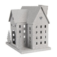 Clayre & Eef | Decoratie Huis Grijs 26x17x24 cm | 6Y5932