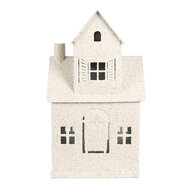 Clayre & Eef | Decoratie Huis Beige 18x14x31 cm | 6Y5933