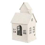 Clayre & Eef | Decoratie Huis Beige 18x14x31 cm | 6Y5933