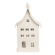 Clayre & Eef | Decoratie Huis Beige 14x15x28 cm | 6Y5934