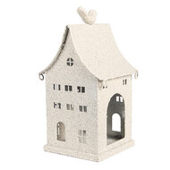 Clayre & Eef | Decoratie Huis Beige 14x15x28 cm | 6Y5934