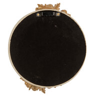 Clayre & Eef | Wandspiegel Beige Goudkleurig 14x2x16 cm | 62S339S
